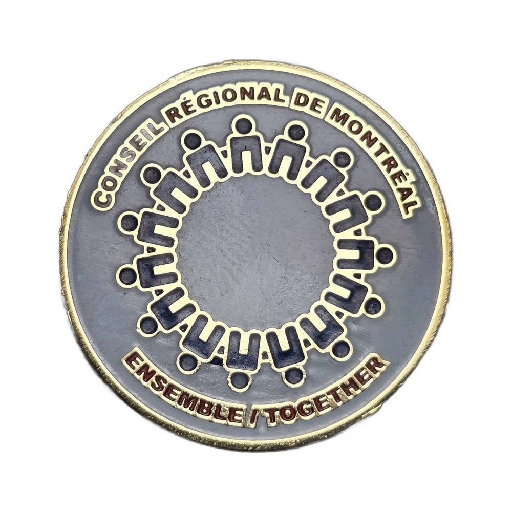 Conseil Régional de Montréal Ensemble Together Lapel Backpack Vest Hat Pin G3